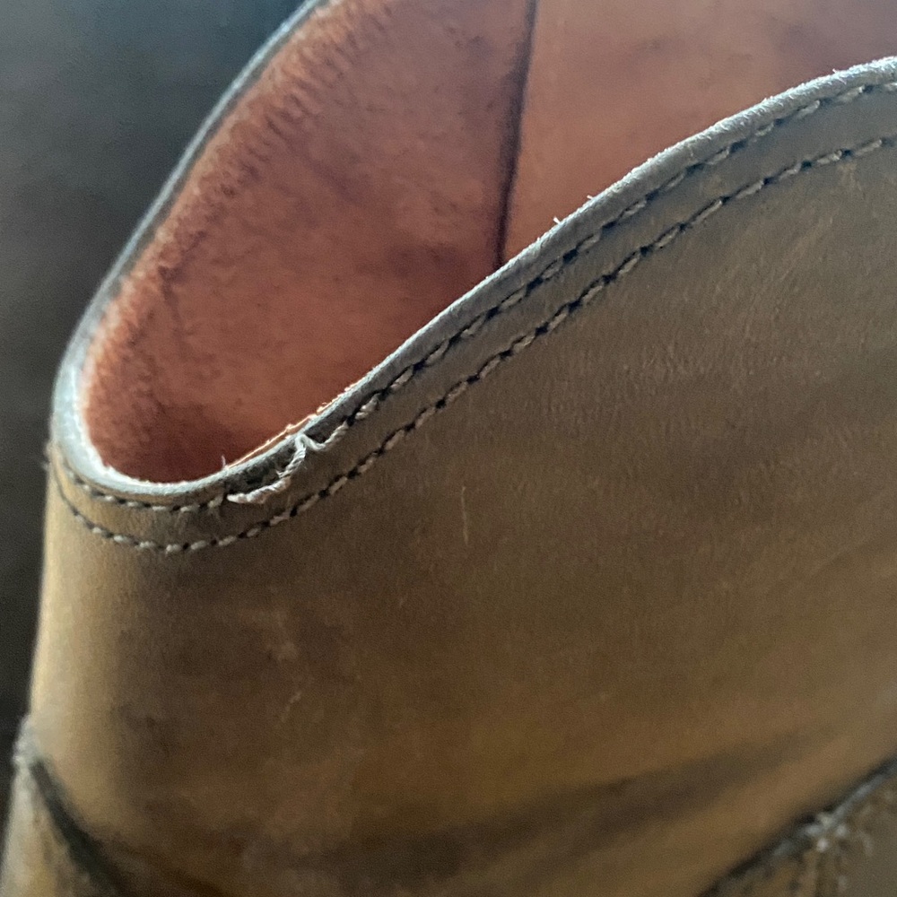Frye Madeline Short Moto Leather Smoke Gray Ankle Bootie Women's Boots Size‎ 9 - Picture 9 of 9